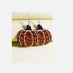 Leopard Pumpkin Earrings